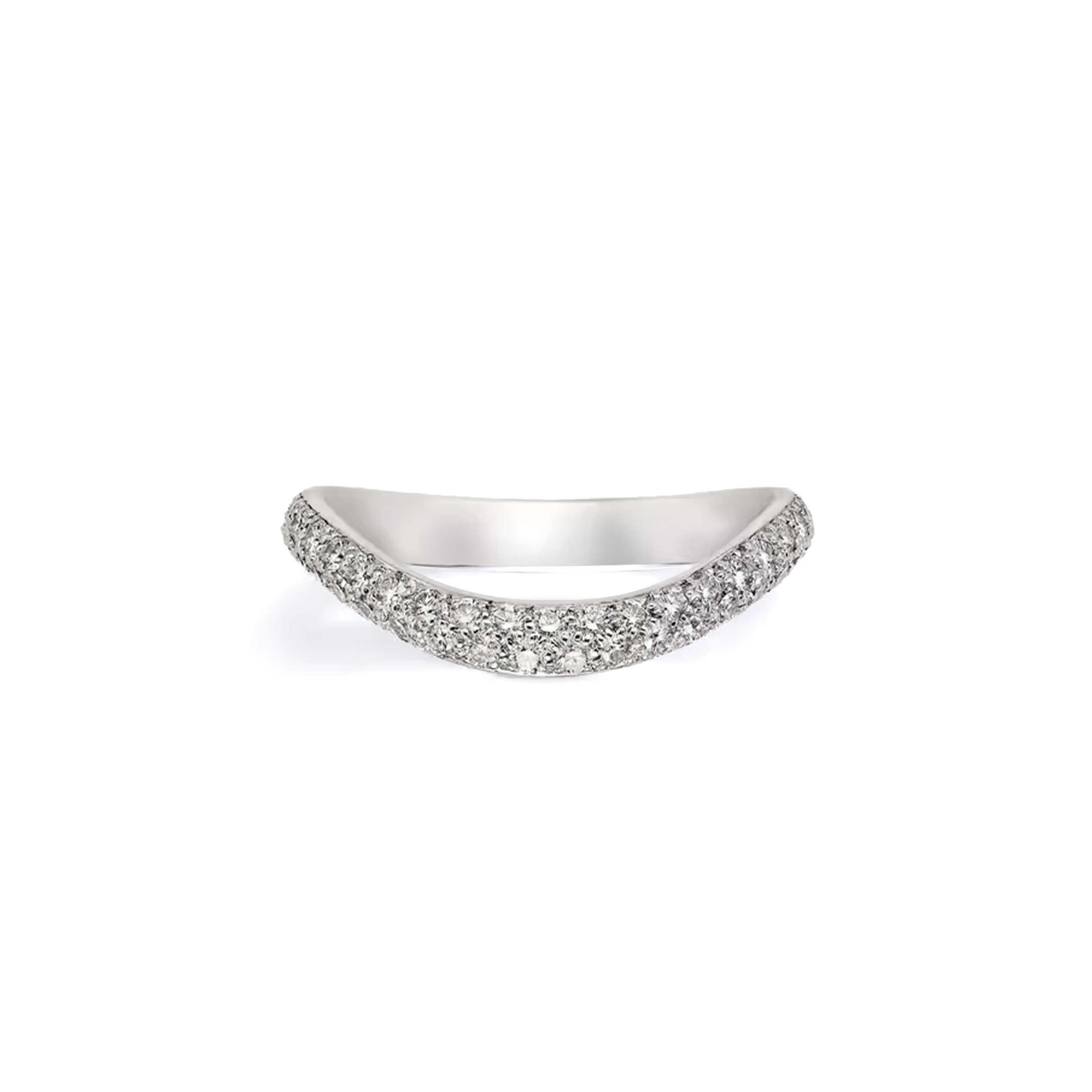 Ca*t*er trinity ruban wedding ring, width 2.5 mm, paved b4099400